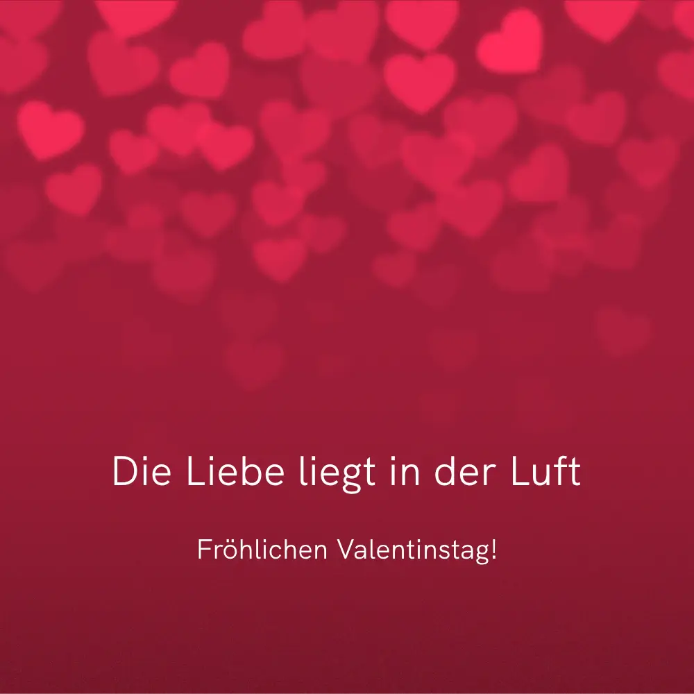 Die Liebe liegt in der Luft - Fröhlichen Valentinstag