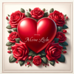 Herz und Rosen – Klassische Valentinstag Bild