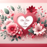 Romantisches Blumenherz – Valentinstag