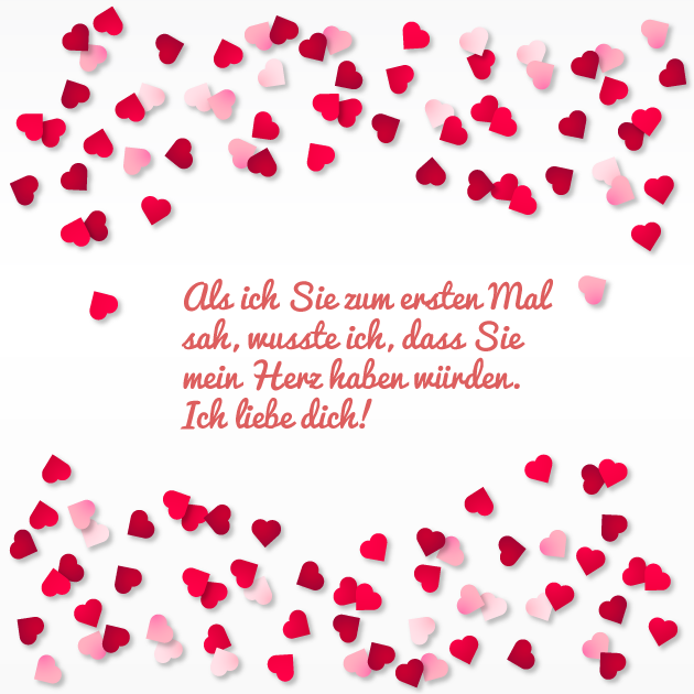 Liebe Sprüche Ich liebe dich.