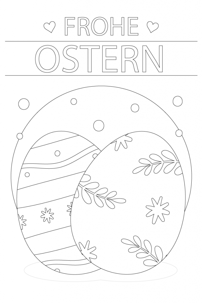 Frohe Ostern Ausmalbilder