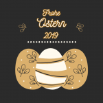 Ostereier feiern Ostern 2019