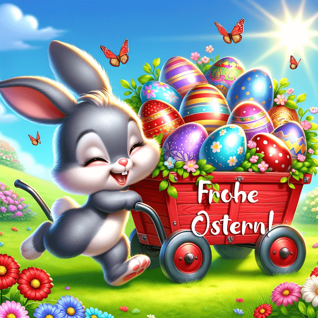 Frohe Ostern: Hasens Launische Wagenfahrt