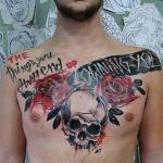 Brust Tattoo 1