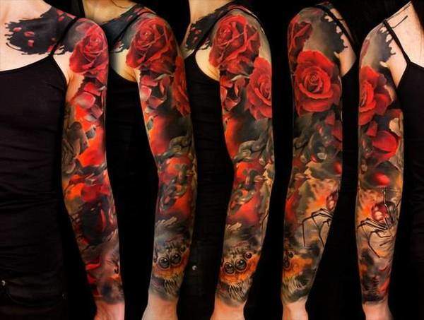Tattoo Frauen Hand Rose