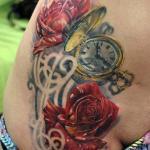 Tattoo Rose Frauen Uhr