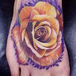 Tattoo Rose Fuß 2