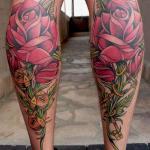 Tattoo Rose Fuß 9