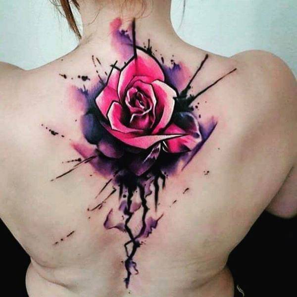 Tattoo Rose Rücken 5
