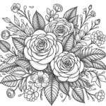Ausmalbilder Blumen – Wunderschöne Rosen.png