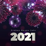 Frohes Neues Jahr 2021 Feuerwerk