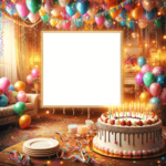 Stilvoll Feiern: Personalisierbares Geburtstagsgrußbild