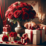 Eleganz der Liebe: Valentinstag Rosen und Geschenke