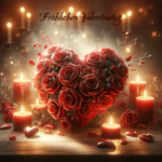 Ewige Romantik: Valentinstag in Rosen und Kerzenlicht