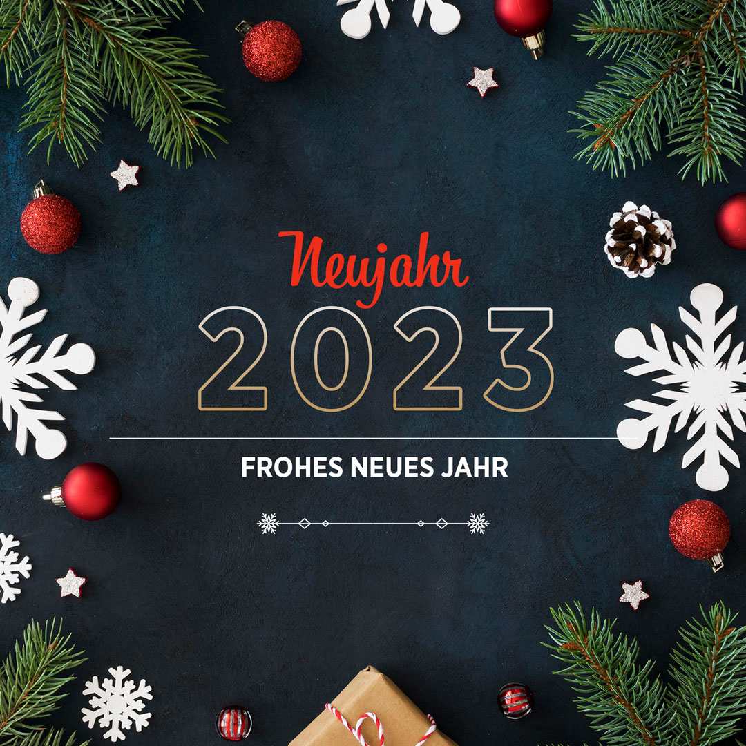 Neujahr 2023 Frohes neues Jahr