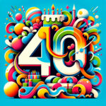 40. Geburtstag Ballon Kuchen