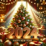 Frohes Neues Jahr 2024 Kiefer