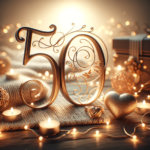Glückwünsche zum 50. Geburtstag –  Wärme der Goldenen Erinnerungen