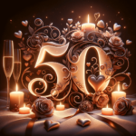 Glückwünsche zum 50. Geburtstag –  Romantische Feier zum 50. Geburtstag