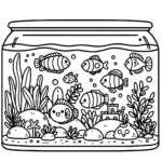 Aquarium Wunder: Eine Fischige Malvorlage