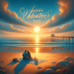 Romantik am Meer bei Sonnenuntergang – Happy Valentine’s Day