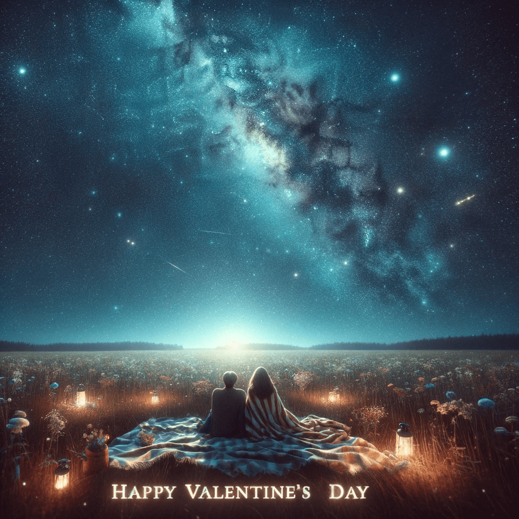Romantische Sternenbeobachtung - Happy Valentine's Day