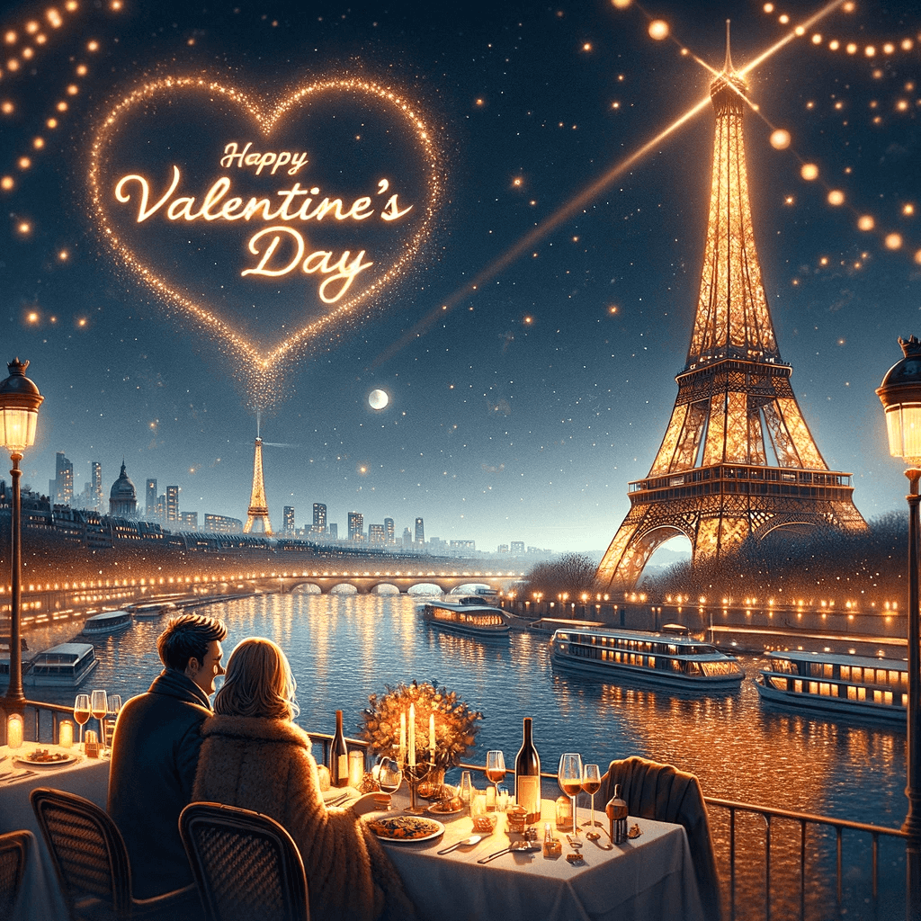 Romantischer Abend in Paris - Happy Valentine's Day