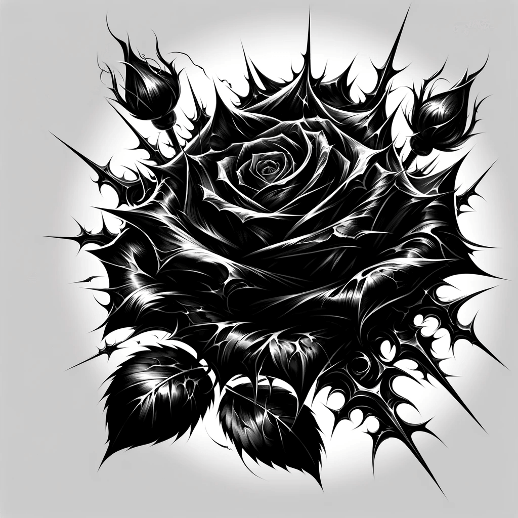Rosen-Tattoo - Gotische Eleganz