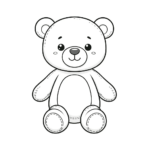 Spielerische Teddybär-Malaktivität