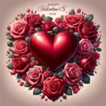 Valentinstag Herz und Rosen Bild: Eine Symphonie der Liebe 2