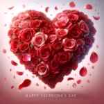 Valentinstag Rosenblätter Herz Bild: Quintessenz der Romantik