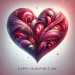Valentinstagsherz Bild: Ein Gewebe der Liebe