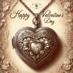 Vintage Valentinstag Medaillon Bild: Eine zeitlose Liebesgeschichte