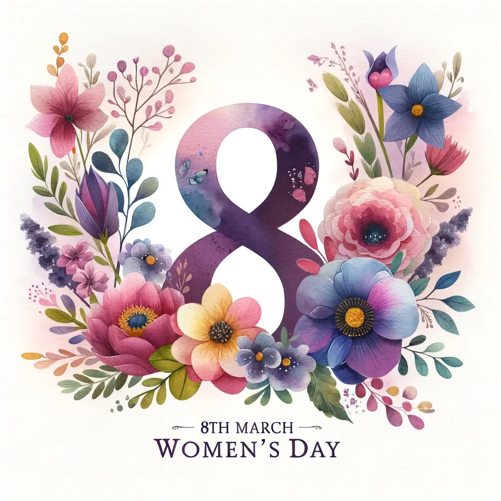 Blüte der Befähigung: Aquarell zum Frauentag