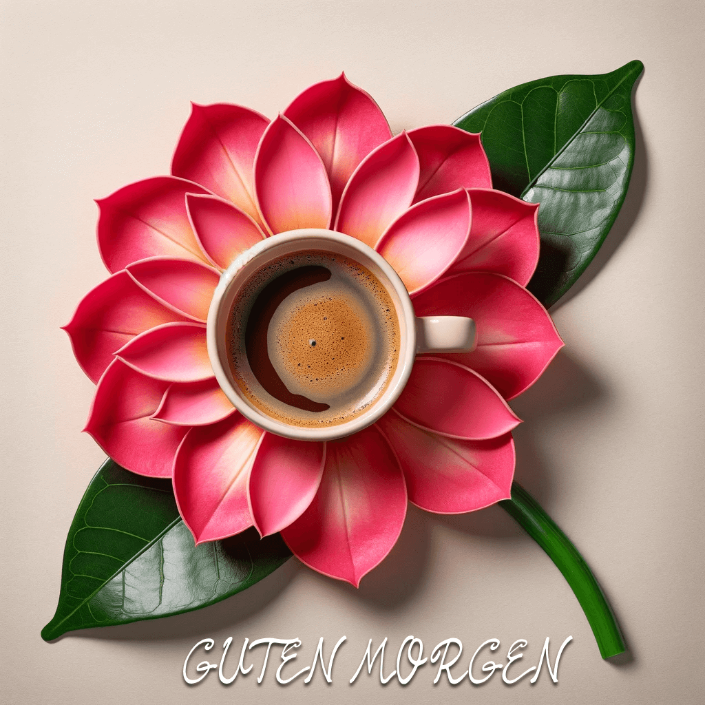 Guten Morgen: Koffeinblüte