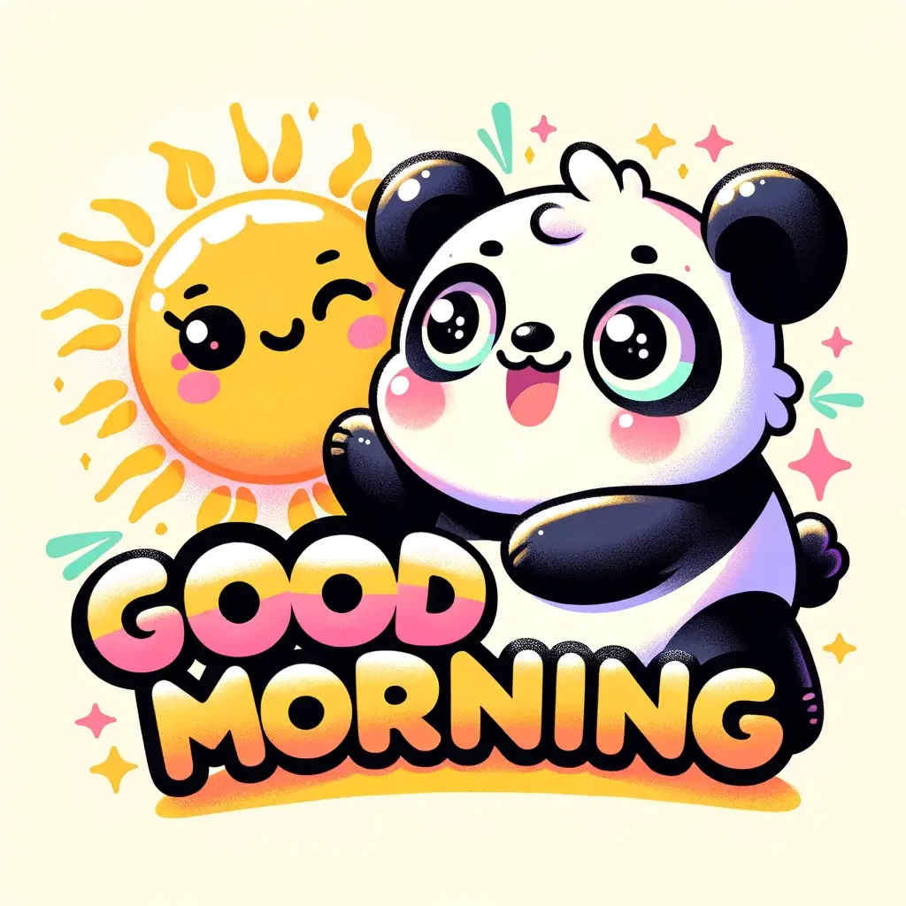 Guten Morgen: Panda Morgenfreude