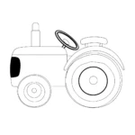 Helfer auf dem Bauernhof – Malvorlage Fahrzeug