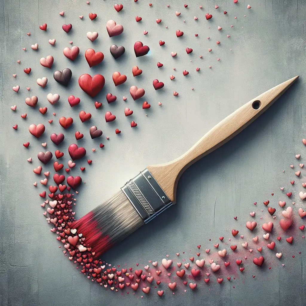 Kunst des Herzens: Ein malerisches Bild