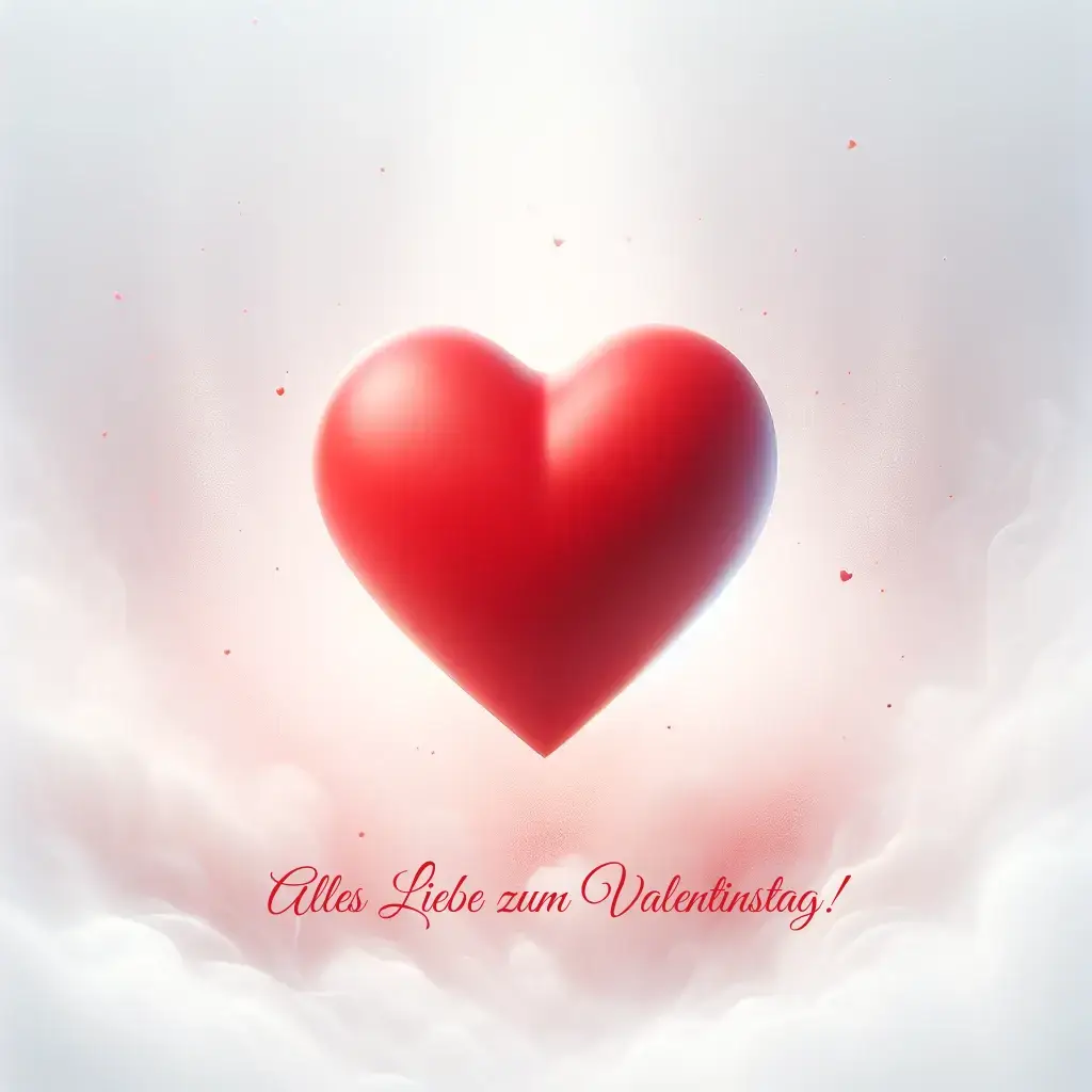 Lebhaftes Rotes Herz-Bild zum Valentinstag