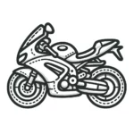 Mein Erstes Motorrad – Malvorlage Fahrzeug