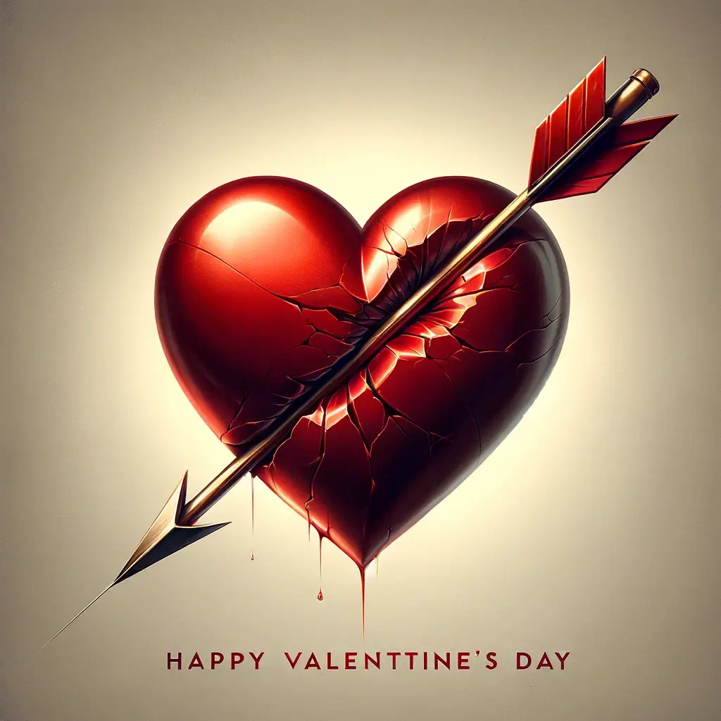 Valentinstag Durchbohrtes Herz Bild: Die tiefe Wirkung der Liebe