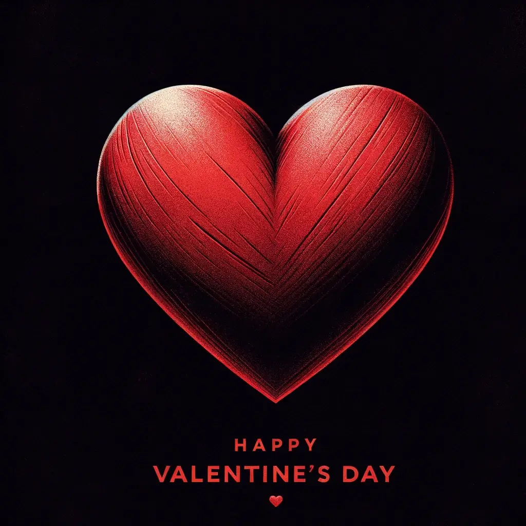 Valentinstag-Herz-Bild: Essenz der Liebe