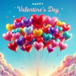 Valentinstag-Herzballons-Bild: Ein Himmel voller Liebe