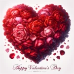 Valentinstag Rosenblätter Herz Bild: Schichten der Liebe