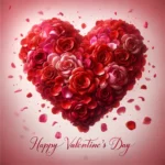Valentinstag Rosenblätter Herz Bild: Schichten der Liebe 2