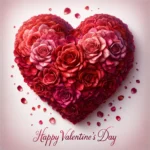 Valentinstag Rosenblätter Herz Bild: Symbol ewiger Liebe