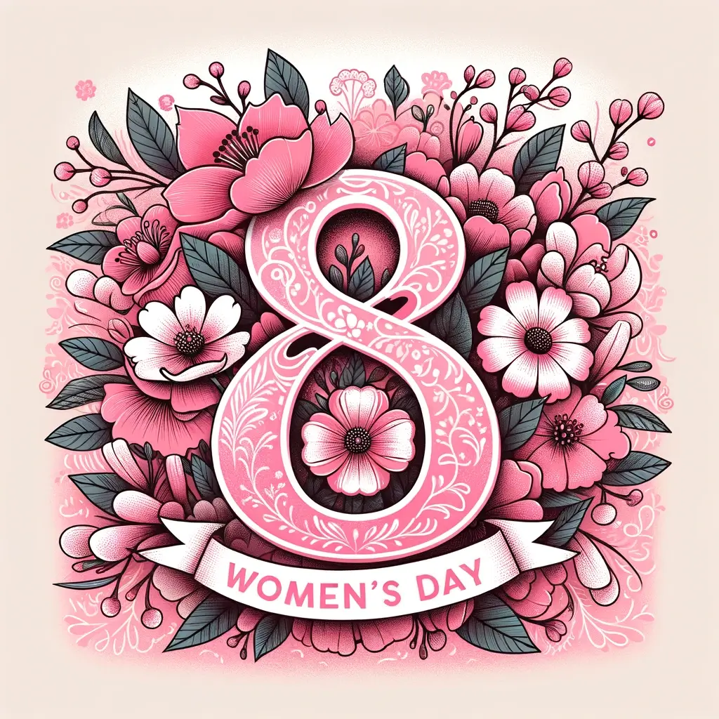 Blütenblätter der Stärkung: Frauenstag feiern