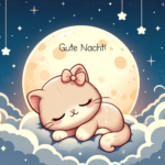 Gute Nacht – Mondträume eines Kätzchens